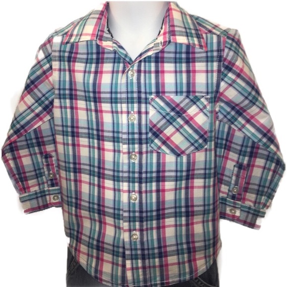 The Children's Place Other - PLACE Spring Colors Paid Versatile Button Up Shirt
